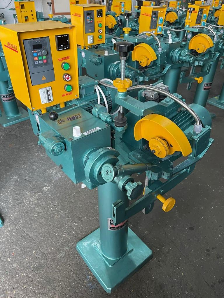 LMS200ALP HIZ DEVİR AYARLI VE DİŞ SAYICILI ŞERİT TESTERE BİLEME MAKİNESİ