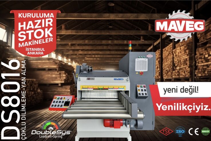 Maveg DS8016 çoklu dilimleme ve yan alma makinesi